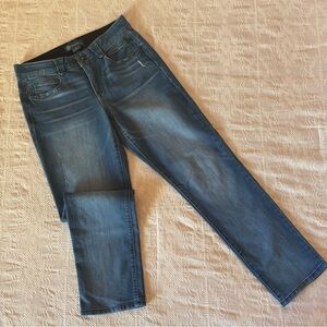 DEMOCRACY AB SOLUTION Denim Straight leg Girlfriend Jeans 8 ~Light Blue~Stretchy